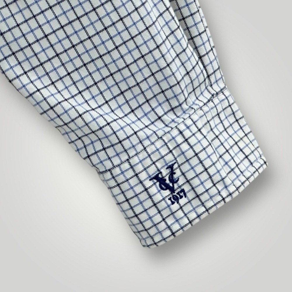 Ralph Lauren Shirt‎ Mens XL Blue White Plaid Classic Fit Button Down Valdosta CC - Picture 5 of 9